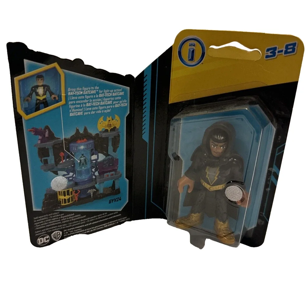 Imaginext DC Super Friends Black Adam Figure with Cape Mattel Fisher-Price Toy